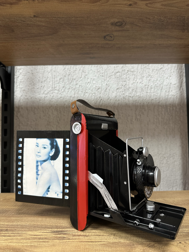 Kodak katlanır fotoğraf makinesi metal biblo