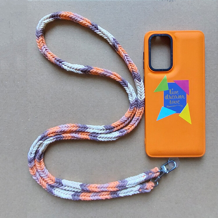 Telefon Askısı Herringbone - Turuncu