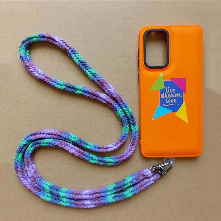 Telefon Askısı Herringbone - Mor