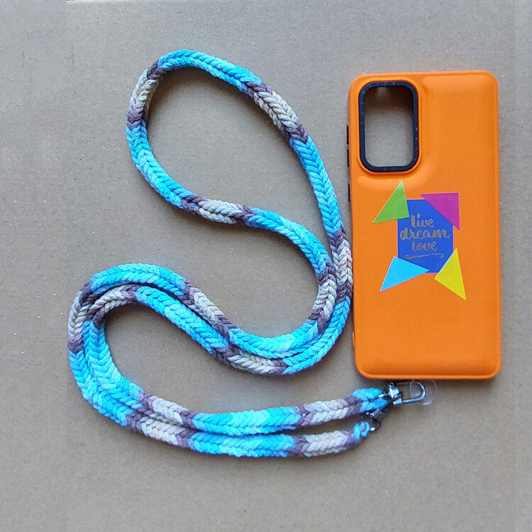 Telefon Askısı Herringbone - Mavi