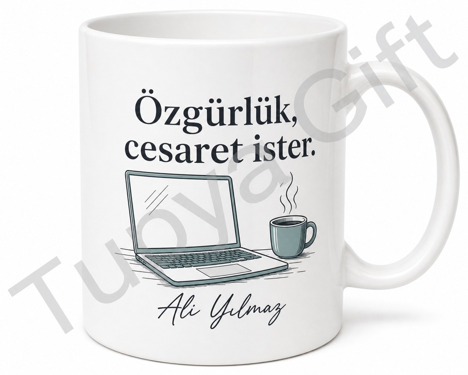 Freelancer Hediyesi Kişiye Özel Baskılı Kupa Bardak Freelance Hediye