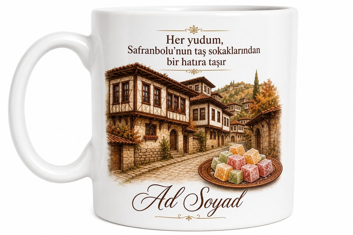 Safranbolu Evleri Lokum Tadanlara Ahşap Konaklar Karabük Kupa Bardak Hediye
