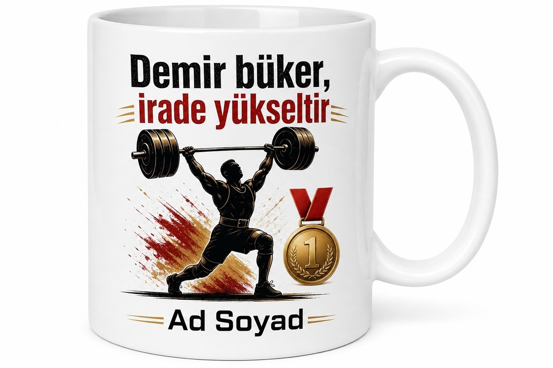 Halterciye Koparma Silkme Altın Madalya Ağır Yük Halter Barları Hediye Kupa
