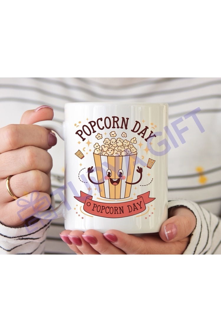 Popcorn Day Temalı Eğlenceli Kupa – Film Keyfinizi Tamamlayacak Özel Tasarım