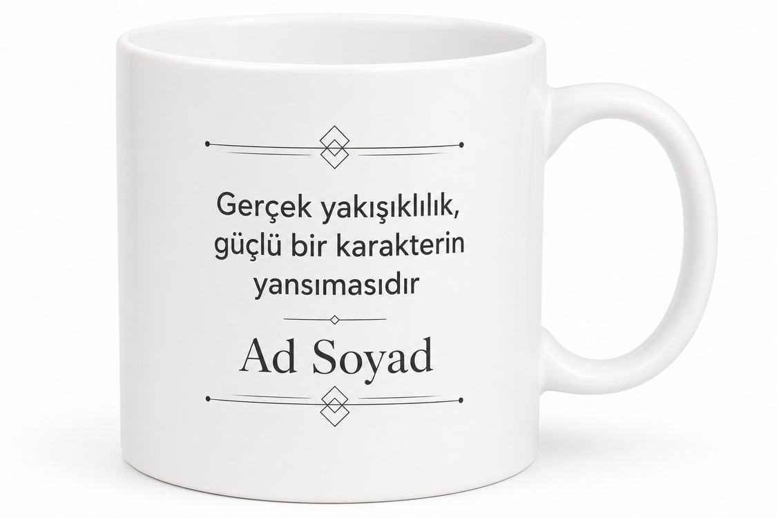 Yakışıklı Erkeklere Özel Sade Tasarım Kupa Bardak Hediye