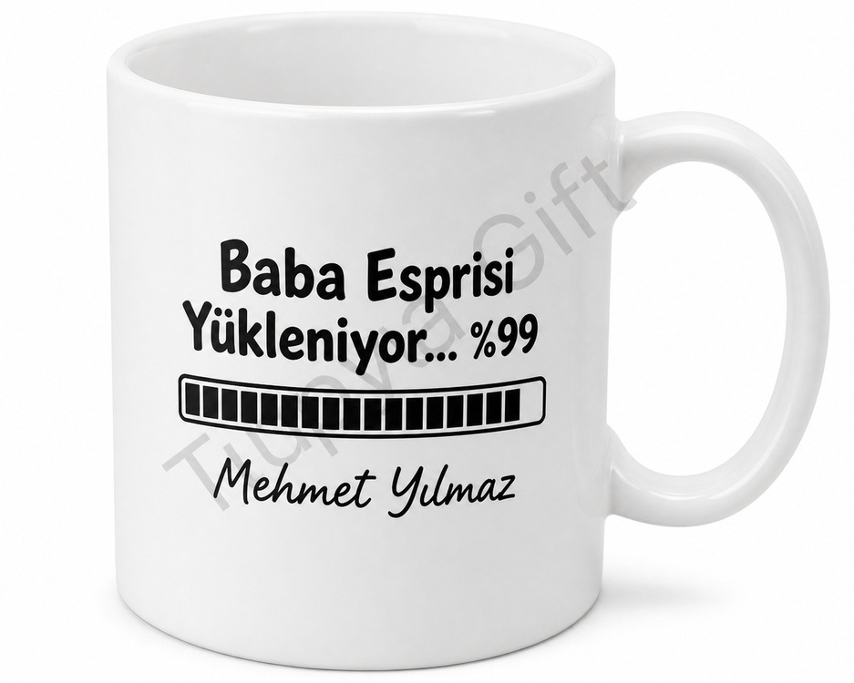 Baba Esprileri Yazılı Komik Tasarım Kupa Bardak Babalar Günü Hediye
