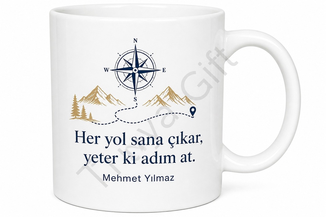 Yolcu Baba Yazılı Seyahat Temalı Kupa Bardak Babalar Günü Hediye