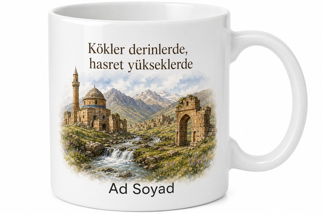 Gürpınar Tarihi Dokusu ve Doğası Van Hatırası Kupa Bardak Hediye