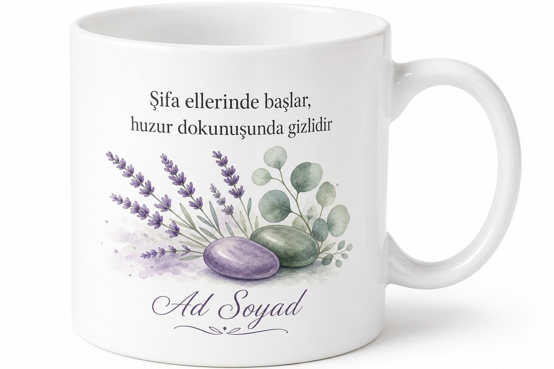 Masöre Aromaterapi Spa Masaj Terapisti Özel Tasarım Porselen Kupa Bardak Hediye