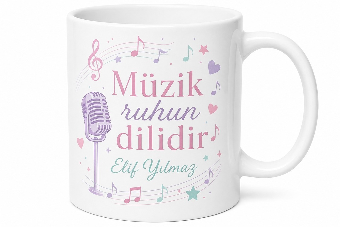 K-Pop Sever İçin Özel Baskılı Kupa Bardak Hediye Porselen Mug