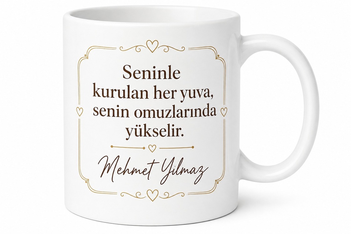 Eşinden Babaya Hediye Özel Tasarım Kupa Bardak Babalar Günü Hediyesi