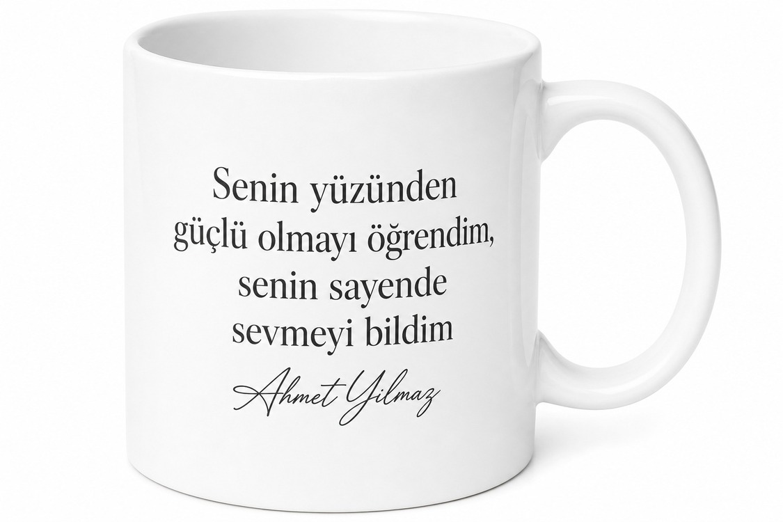 Duygusal Baba Yazılı Hissiyat Temalı Kupa Bardak Babalar Günü Hediye