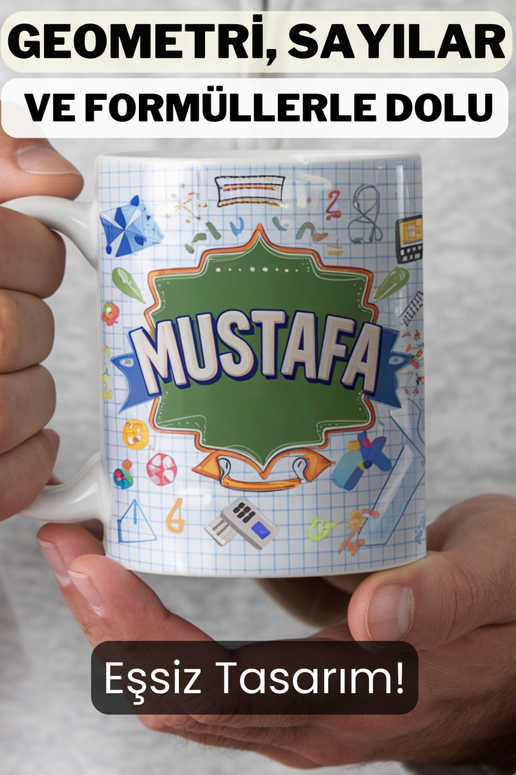 Matematik Öğretmenine Özel Tasarım Kupa - Öğretmenler Günü Hediyesi