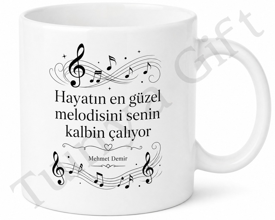 Müzik Tutkunu Baba Yazılı Kupa Bardak Babalar Günü Özel Hediye