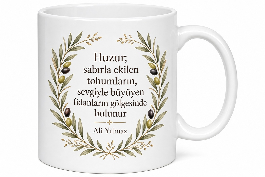 Babamın Huzur Kupası Yazılı Kupa Bardak Babalar Günü Hediyesi Porselen