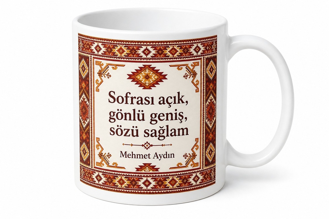 Güneydoğulu Temalı Özel Baskılı Kupa Bardak Hediye Güneydoğu Anadolu
