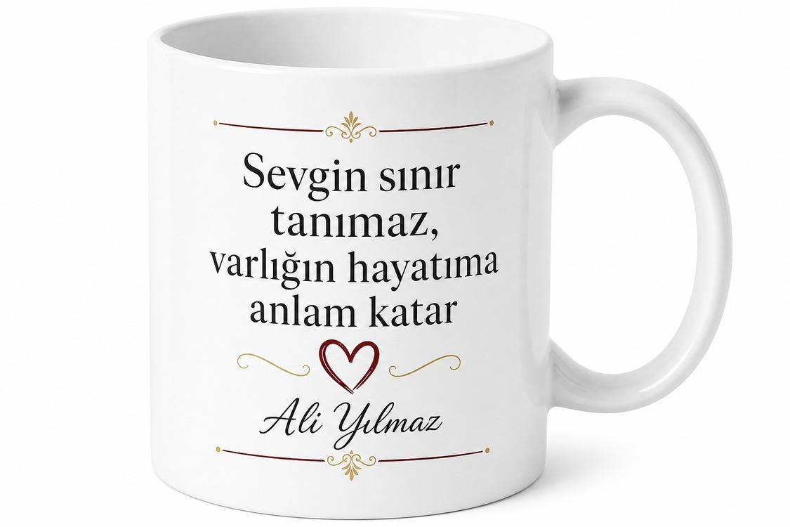Sınırsız Sevgi Babaya Yazılı Kupa Bardak Babalar Günü Hediyesi