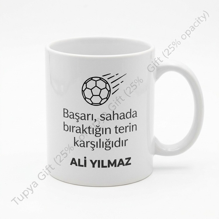 Futbolcuya Hediye Kişiye Özel Baskılı Kupa Bardak Futbol Temalı