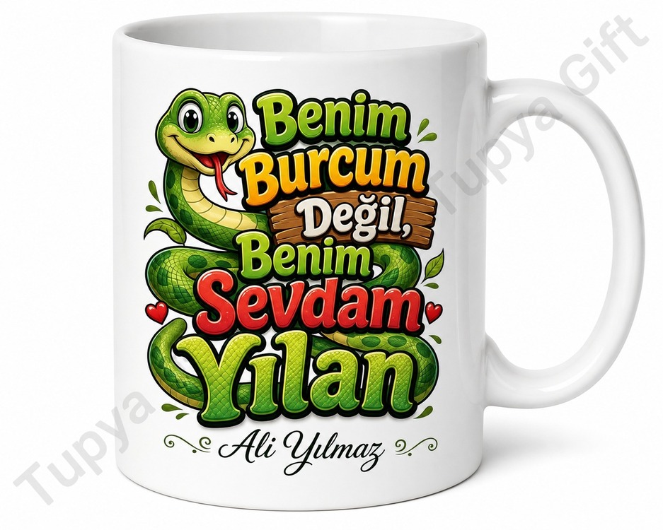 Yılan Burcu Değil Yılan Sever İçin Komik Baskılı Kupa Bardak Hediye
