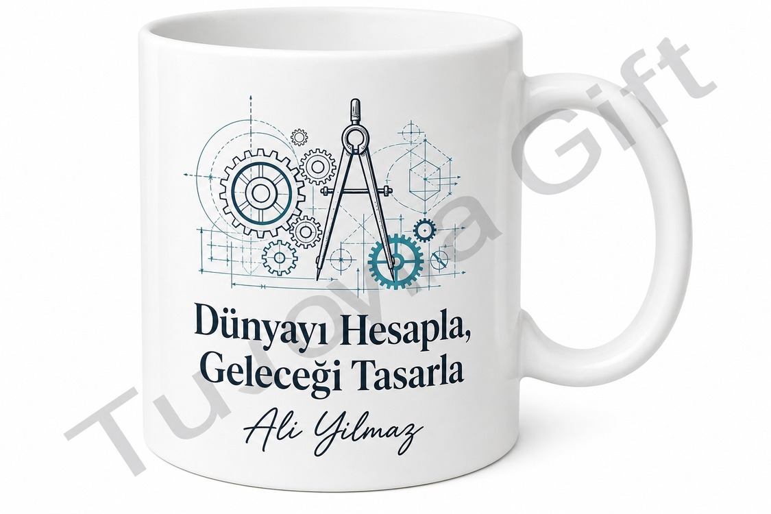Mühendislik Öğrencisine Hediye Baskılı Kupa Bardak Özel Tasarım Mug