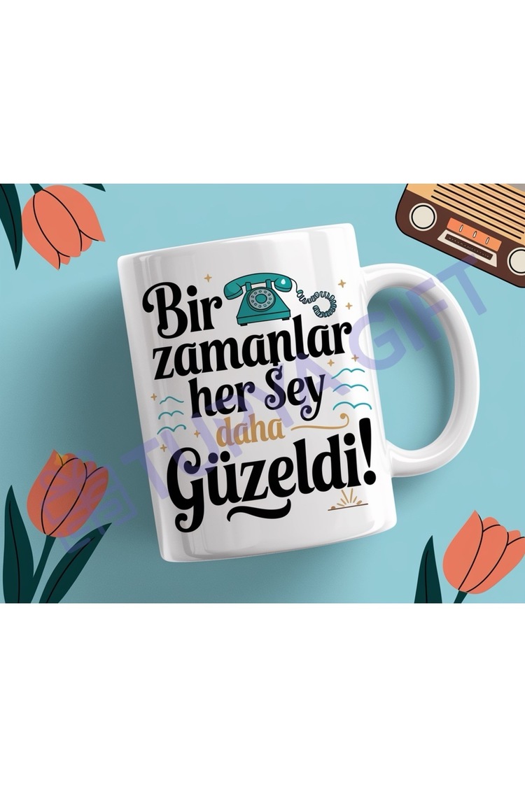 Retro Tasarımlı Kupa – Nostalji Severler İçin Özel!