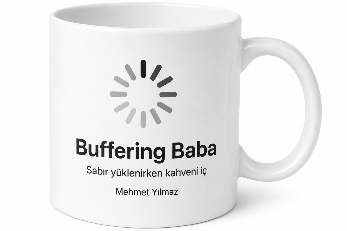 Buffering Baba Yazılı Komik Kupa Bardak Babalar Günü Hediyesi