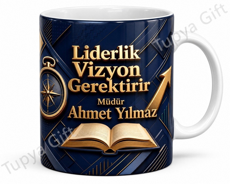 Müdüre Hediye İsme Özel Baskılı Kupa Bardak Yönetici Hediyesi