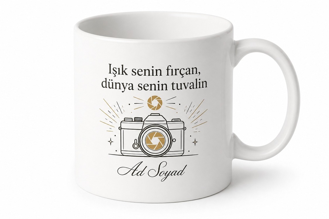 Dünya Fotoğrafçılık Günü Hediye Kupa Anları Ölümsüzleştirenlere Özel Tasarım Bardak