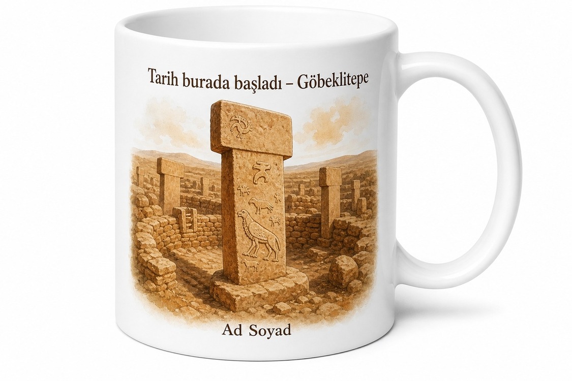 Göbeklitepe Tarihin Sıfır Noktası Şanlıurfa Arkeoloji Müzesi Haliliye Hatıra Kupa Bardak Hediye