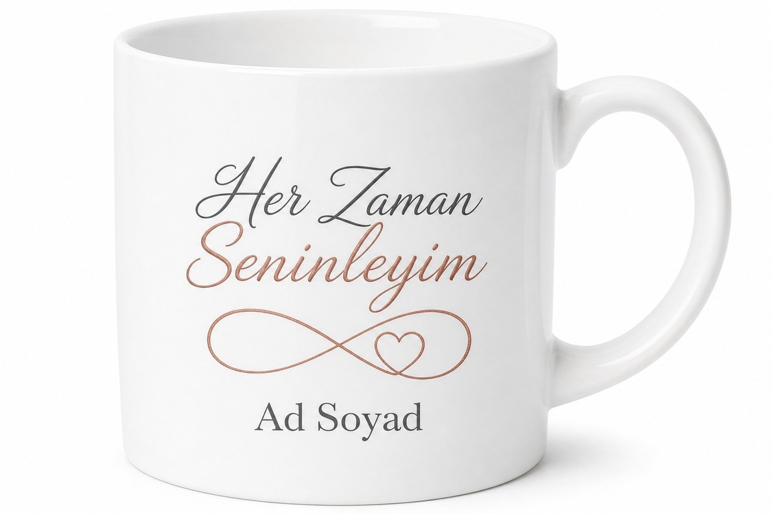 Always Temalı Her Zaman Kahve Kupa Bardak Özel Tasarım Hediye
