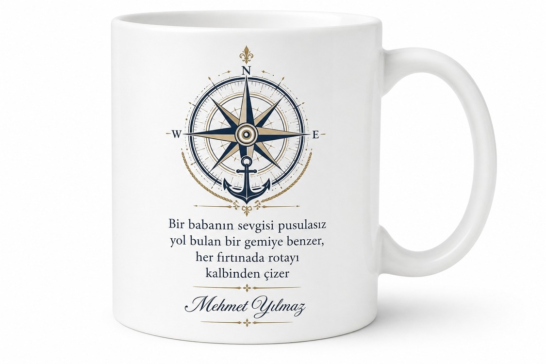Özel Seri Baba Yazılı Koleksiyon Kupa Bardak Babalar Günü Hediye