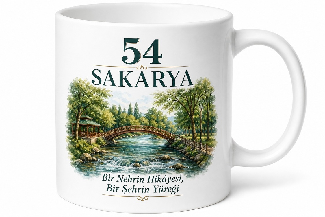 Sakarya Plakalı Sakarya Nehri Ve Çark Mesiresi Hatıra Kupası Hediye Bardak