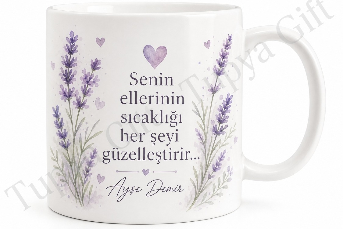 Babaanne İçin Mesajlı Hediyelik Baskılı Kupa Bardak Sevgi Hediyesi Porselen