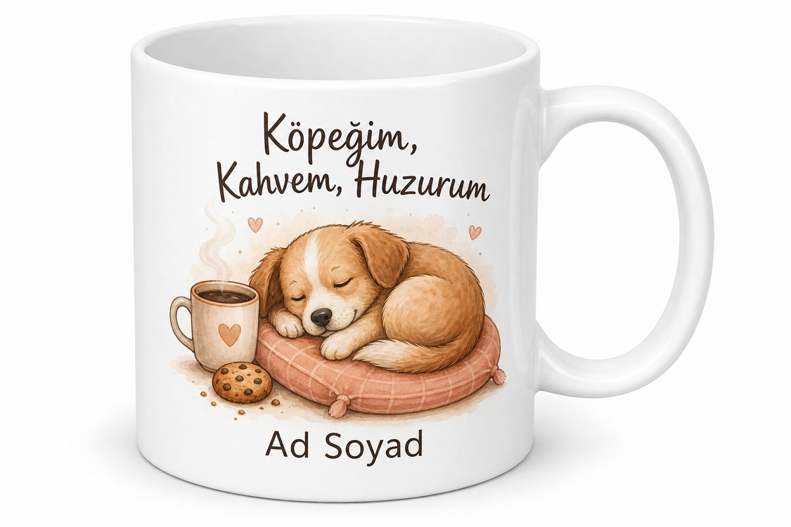 Köpeğim, Kafvem, Huzurum Temalı Kupa Bardak Hediye