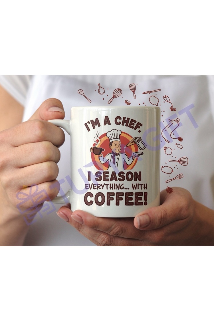 Şeflere Özel I Season Everything with Coffee! Seramik Kupa