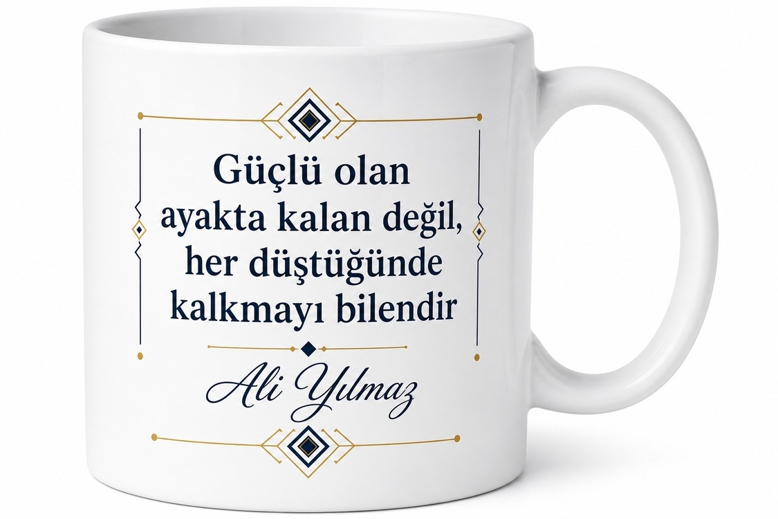 Abi İçin Kişiye Özel İsimli Baskılı Kupa Bardak Doğum Günü Hediyesi