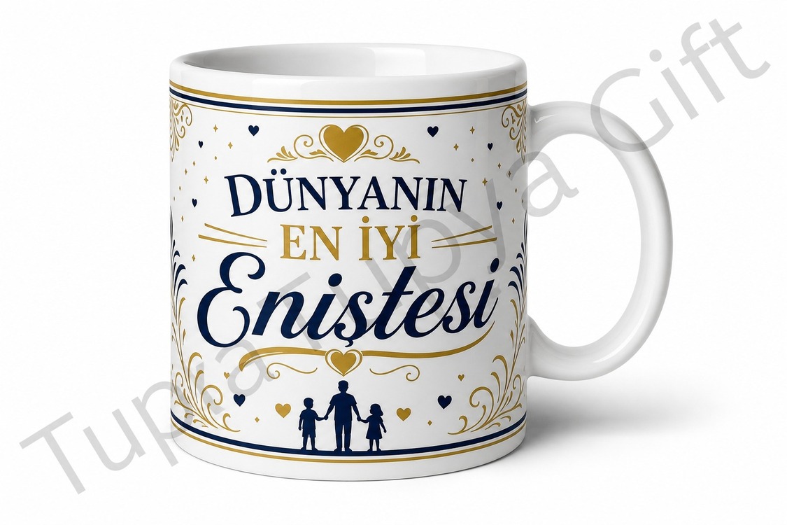 Enişteme Hediye Kişiye Özel Baskılı Kupa Bardak Enişte Hediyesi Mug