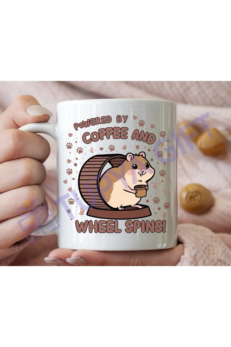 Hamster Temalı Eğlenceli Kahve Kupası