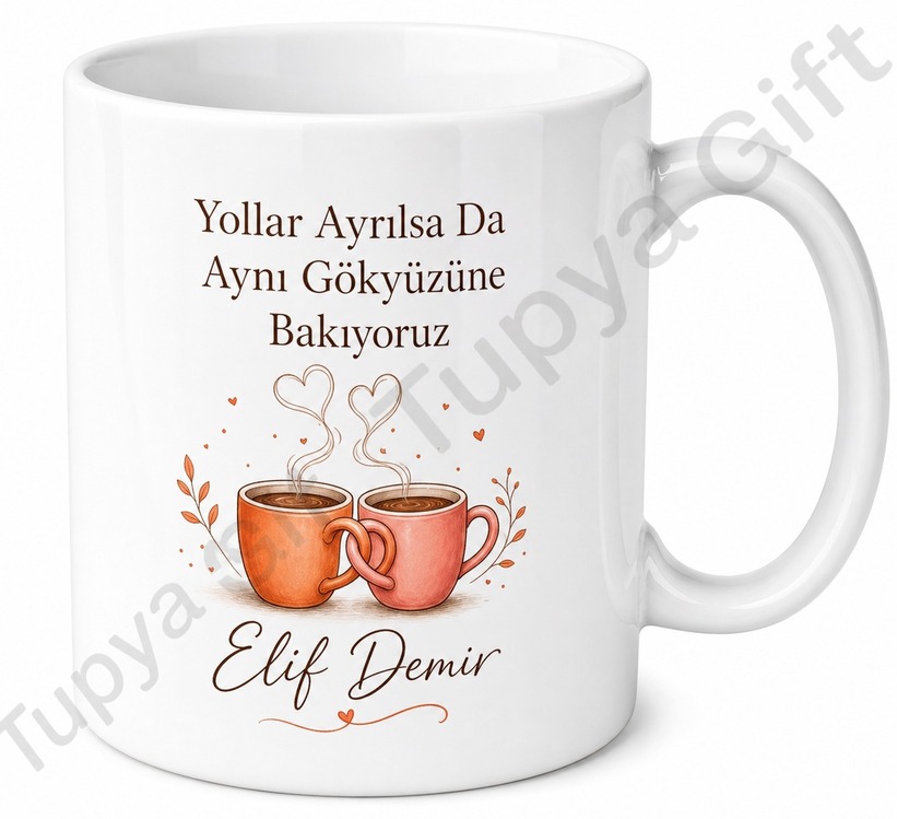 Dünyanın En İyi Arkadaşı Yazılı Baskılı Kupa Bardak Hediye