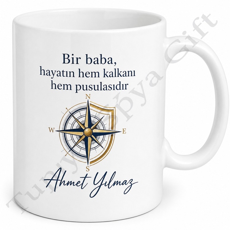 Dünyanın En İyi Babası Yazılı Baskılı Kupa Bardak Babalar Günü Hediye