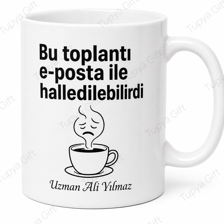 Ofis Mizah Temalı Kişiye Özel Baskılı Kupa Bardak Hediye