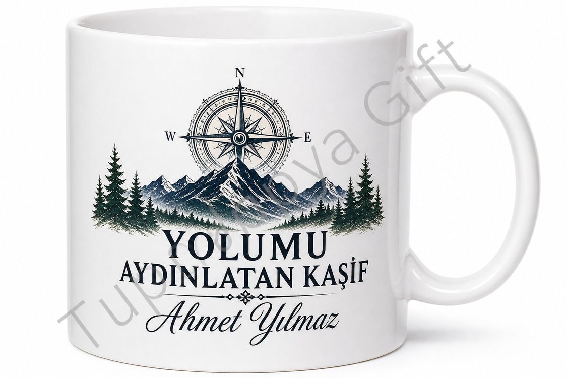 Kaşif Baba Yazılı Keşif Temalı Kupa Bardak Babalar Günü Hediyesi