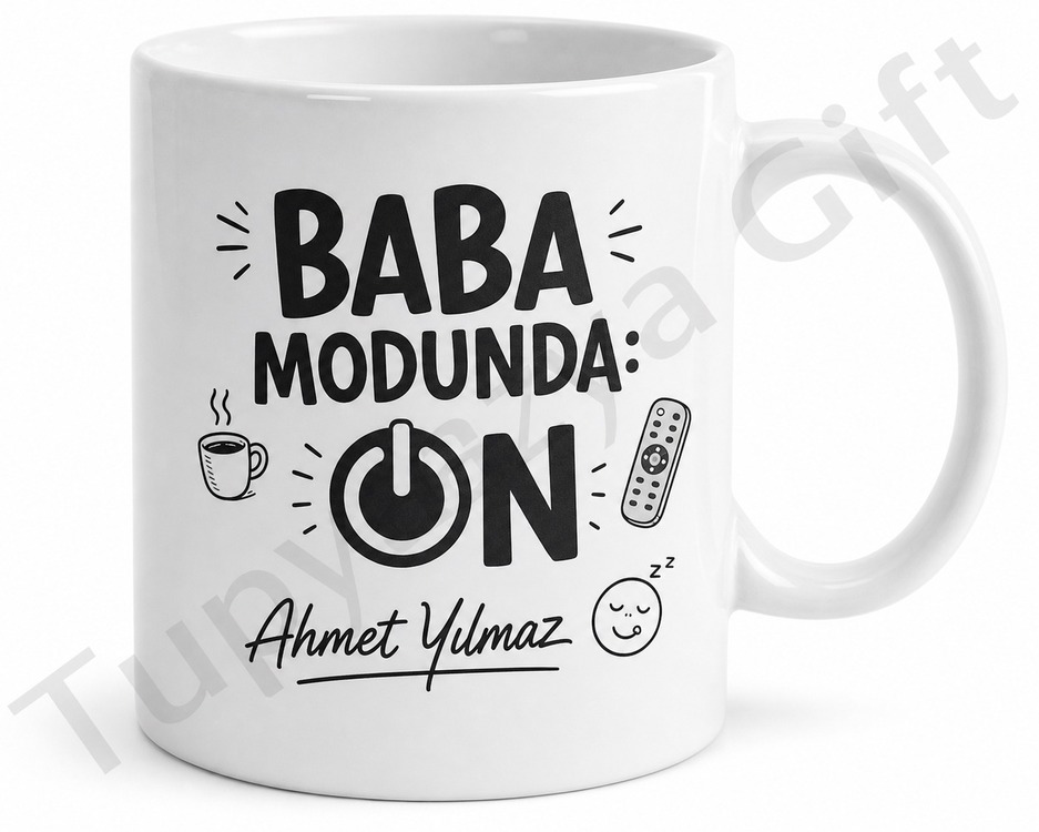 Baba Modunda Yazılı Komik Kupa Bardak Babalar Günü Özel Hediye