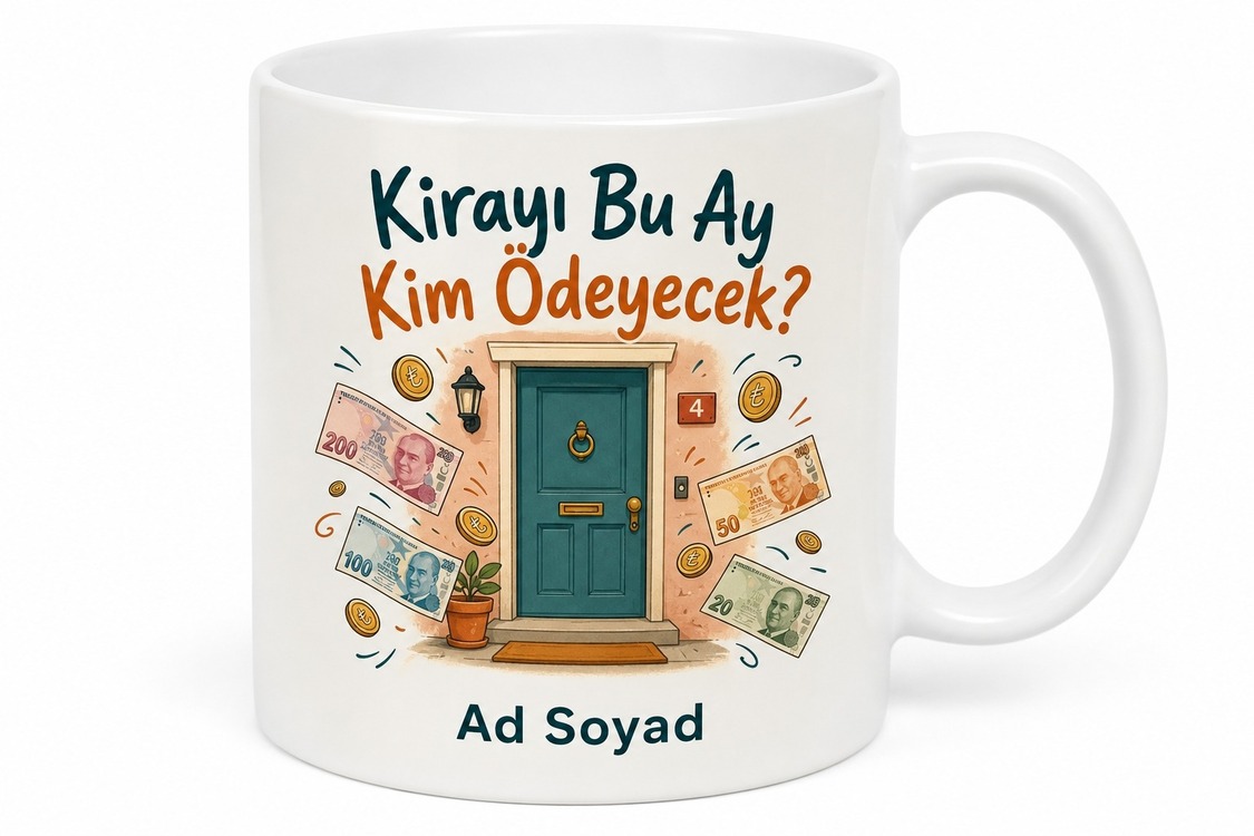 Öğrenci Ev Arkadaşlarına Kirayı Kim Ödeyecek Komik Kupa Bardak Hediye