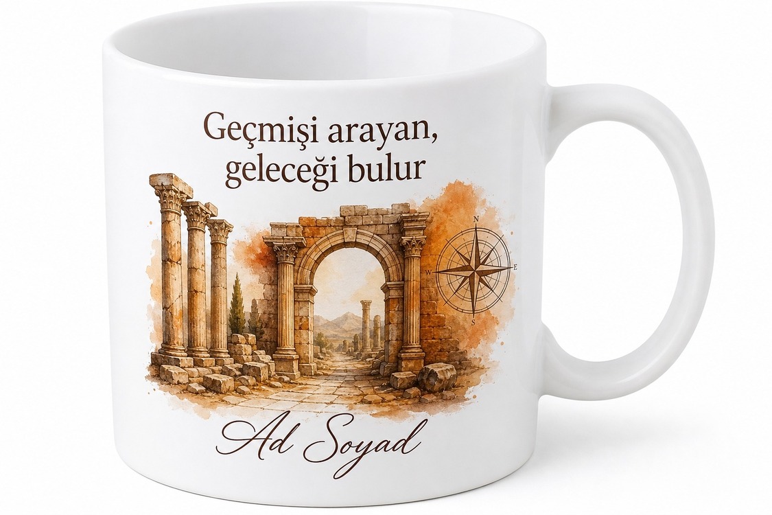 Antik Kent Gezerken Kaybolanlara Tarih Avcısı Kaşif Kupası Hediye Bardak