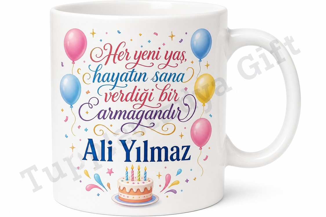 Doğum Günü Hediyesi Kişiye Özel Baskılı Kupa Bardak İsimli Hediye
