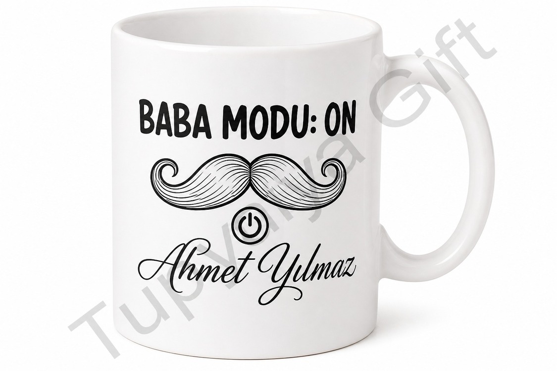 Baba Modu On Yazılı Esprili Kupa Bardak Babalar Günü Özel Hediye