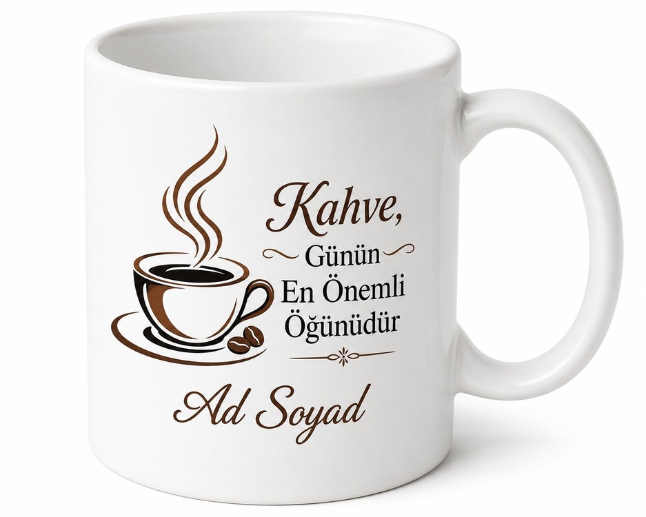 Coffee The Most Important Meal Of The Day Baskılı Kahve Günün En Önemli Öğünüdür Kupa Bardak Hediye