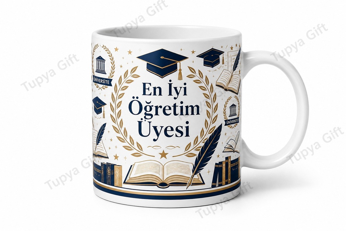 Öğretim Üyesine Hediye Kişiye Özel Baskılı Kupa Bardak Akademisyen Hediyesi