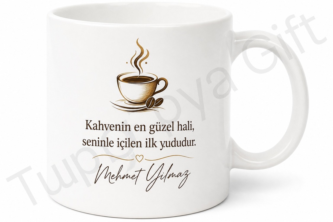 Sabah Kahvesi Babaya Özel Yazılı Kupa Bardak Babalar Günü Hediyesi